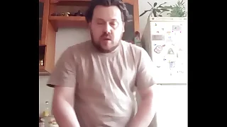 This cadger put his BALLS on the table and started jerking wanting his COCK to taste the virgin CUM&excl;